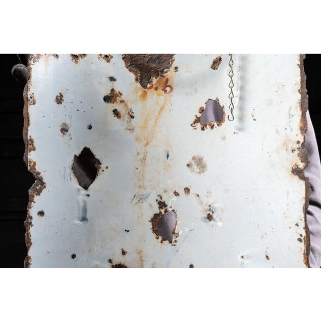 Early 1900s National Stoves and Ranges Porcelain Sign For Sale - Image 10 of 13