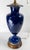 19th Century French or Bohemian Cobalt Blue Opaline Glass Lamp Vase With Neo-Classical Scene For Sale In New York - Image 6 of 12