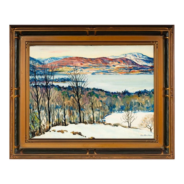Elmer Stanley Hader, Born 1889, Oil Painting Winter, Shokan For Sale