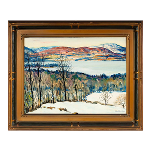 Elmer Stanley Hader, Born 1889, Oil Painting Winter, Shokan