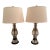 Pair of Pottery Barn Marston Crystal Lamps For Sale