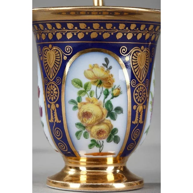 Charles X Style Paris Porcelain Coffee Service, Set of 10 For Sale - Image 6 of 18