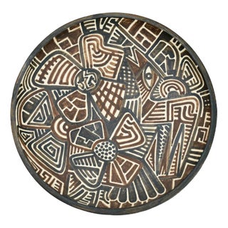 Mid-Century Keramik Teller by Gerhard Liebenthron, 1970 For Sale