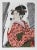 Michael Knigin, Woman Playing a Poppin (After Utamaro), Serigraph For Sale