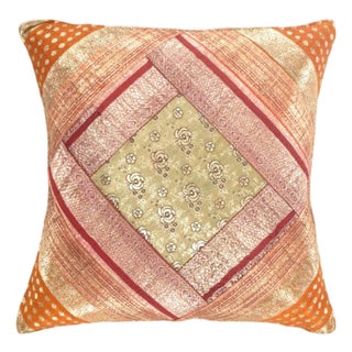Pasargad DC Sari Silk Square Pillow Case For Sale