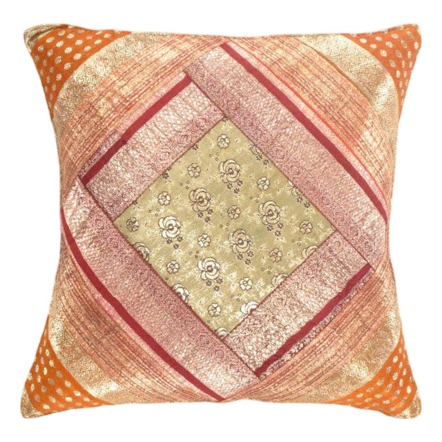 Pasargad DC Sari Silk Square Pillow Case For Sale