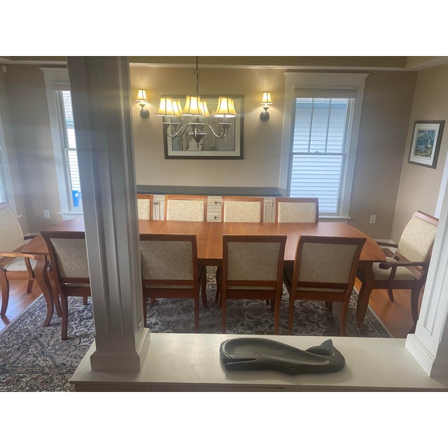 French Provincial Pompanossuc Mills Dining Set For Sale - Image 3 of 8