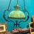 Antique Art Nouveau Bronze Pendant Light with Foliage, 1920s For Sale - Image 12 of 12