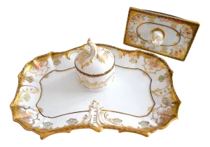 Porcelain Inkstand from Fürstenberg, 1950s