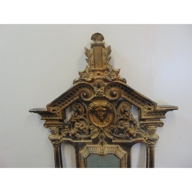 Italian Baroque Style Figural Gold Gilt Mirror For Sale - Image 4 of 7