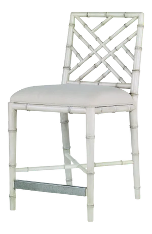 Century Furniture Brighton Bamboo Counter Stool, Antique White/Flax
