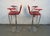 Animal Skin Pair of Contemporary Italian Chrome and Red Leather Barstools by Serico For Sale - Image 7 of 12