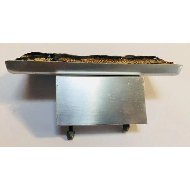 Mid Century Vintage Juliette Belarti Belgian Tile Faced Entry Door Handle For Sale - Image 12 of 12