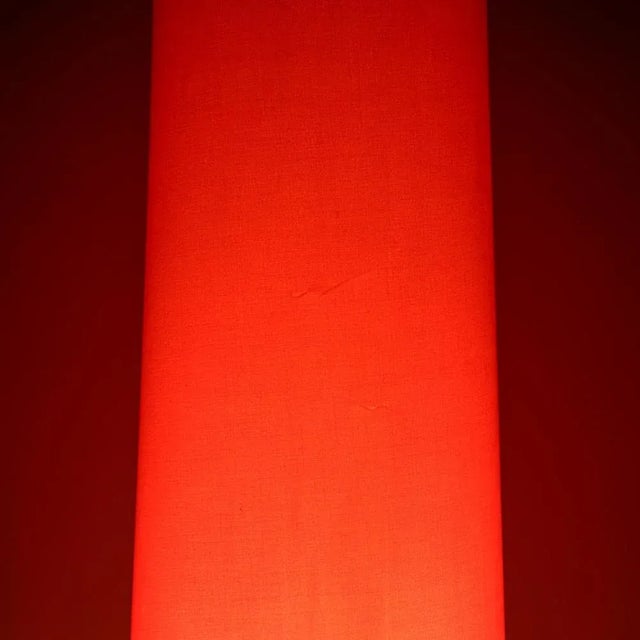 Floor Lamp with Metal Slats and Orange Lampshade by Hans-Agne Jakobsson, Sweden, 1960s For Sale - Image 6 of 7