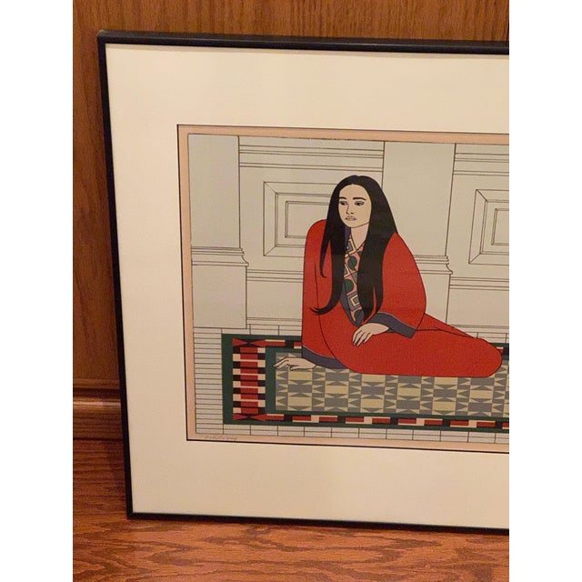 1970s Will Barnet Original Signed, Titled & Numbered Limited Edition Serigraph "Soliloquy" For Sale - Image 11 of 13