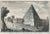 Piramide - Porta S.Paolo is an original etching of the Late 18th century realized by Giuseppe Vasi. Signed and titled on...