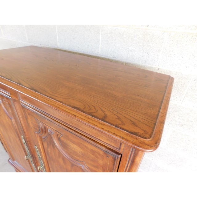 Brown Drexel Heritage South of France Louis XV Style Wardrobe Chest For Sale - Image 8 of 16