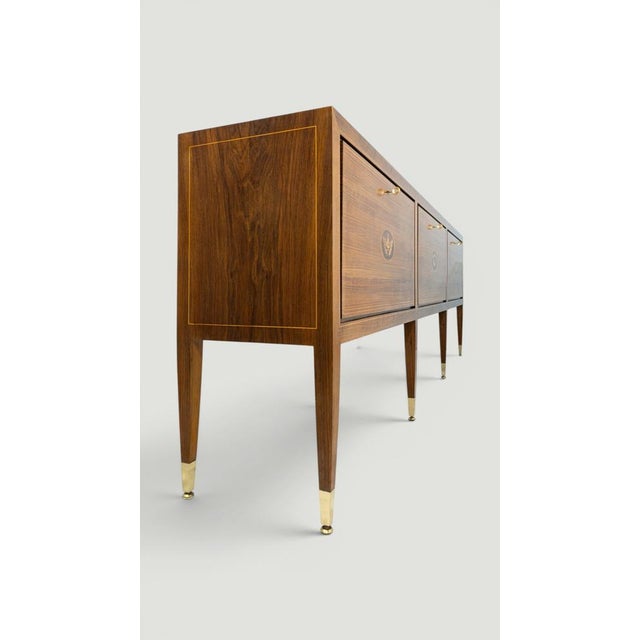 1950s Mid-Century Modern Italian Inlayed Sideboard by Paolo Buffa, 1950s For Sale - Image 5 of 18