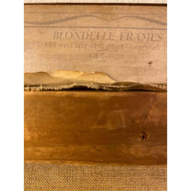 Mid 20th Century "The Doll and the Circus" Oil Portrait Painting by Santini Poncini For Sale - Image 5 of 10