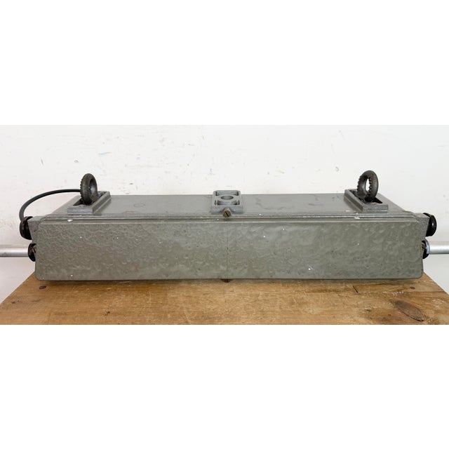 Industrial Grey Tube Light from Elektrosvit, 1970s For Sale - Image 17 of 18