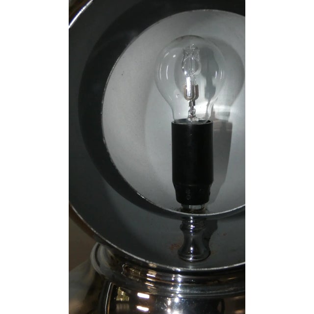 Silver Chromed Table Lamp, Italy, 1970s For Sale - Image 8 of 10