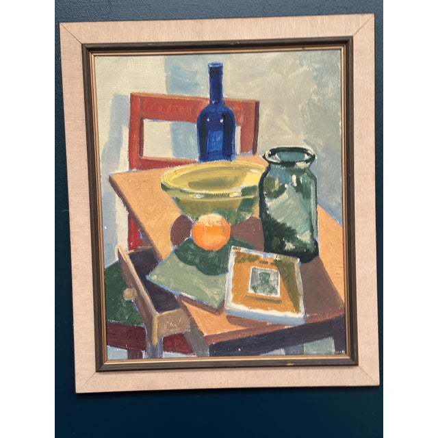 Eli Rasmussen, Opstilling, 1953, Oil Painting on Canvas, Framed For Sale - Image 4 of 18