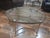 1970s Vintage Horsehoof Hexagonal Brass Glass Coffee Table, in Manner of LaBarge For Sale - Image 5 of 8