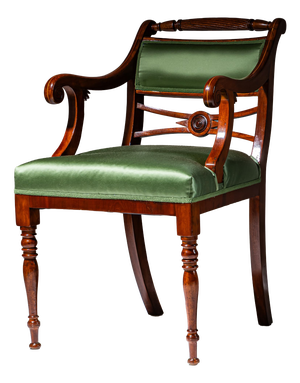 Antique Biedermeier Armchair, 1830s