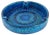 Large Mid-Century Round Rimini Blue Glazed Ashtray attributed to Aldo Londi for Bitossi, 1950s For Sale