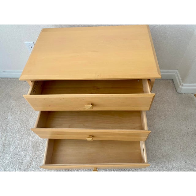 Late 20th Century Ethan Allen American Dimensions Three Drawer Chest Side/Night/Accent Chest Mint Vintage Condition For Sale In Denver - Image 6 of 13