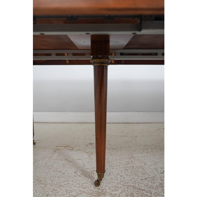 Councill Craftsmen Mahogany Inlaid French Directorie Dining Table For Sale - Image 16 of 18