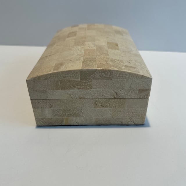 1970s Maitland-Smith Tessellated Stone Domed Box For Sale - Image 5 of 10