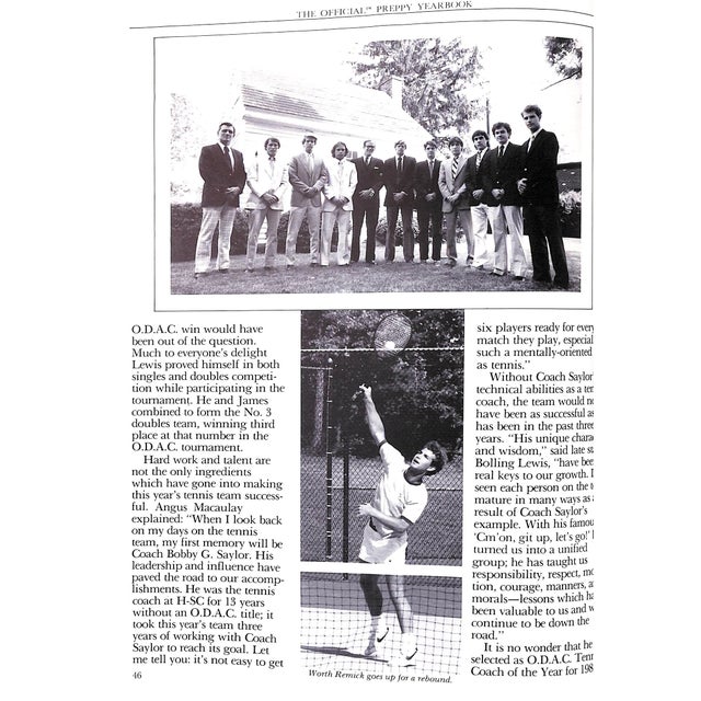 "The Official Preppy Yearbook Hampden-Sydney College Kaleidoscope" 1981 Birnbach, Lisa [Edited By] For Sale - Image 11 of 18