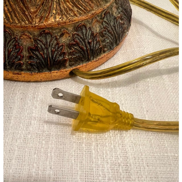 Hollywood Regency Gilt Tassel Table Lamp For Sale - Image 9 of 10
