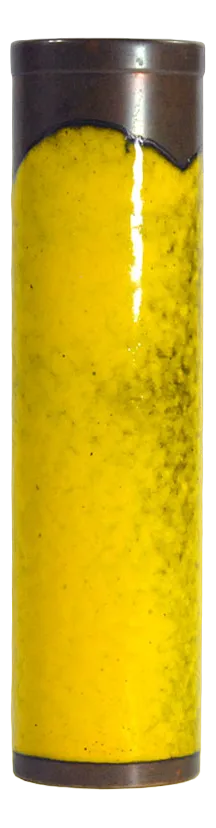 Brutalist Enamel on Copper Vase, 1960s