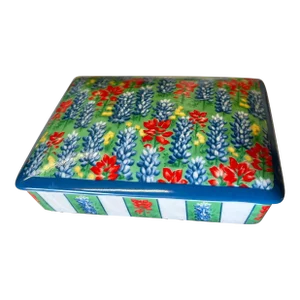 Mid 20th Century Mid Century Porcelain Box With Playing Cards by Horchow