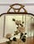 Art Deco Art Deco Brass and Beveled Mirror Fire Screen With Painted Flowers, 1920s For Sale - Image 3 of 11