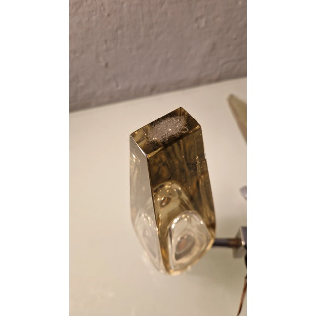 Flame Glass Wall Lamps from Seguso, 1960s, Set of 2 For Sale - Image 6 of 10