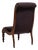 19th Century France Deep Aubergine Plum Upholstered Slipper Side Chair For Sale