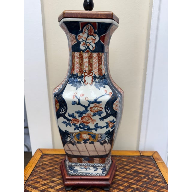This lamp was likely an antique urn later wired to be a lamp. It has a beautiful shape and nice height measuring 21” to...