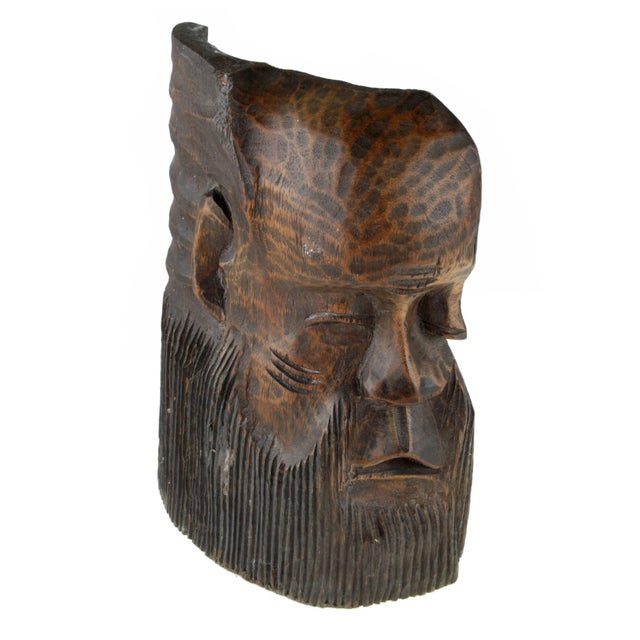 Hand-Carved African Face Mask For Sale - Image 4 of 5