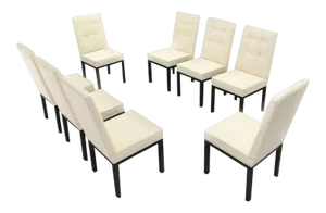 1970s Vintage John Widdicomb Newly Upholstered Dining Chairs- Set of 8