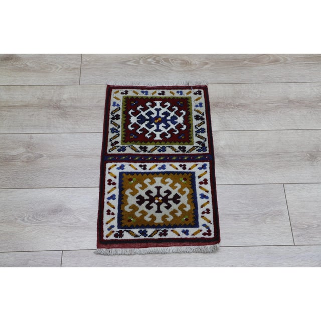 1970s Boho Style Handmade Oushak Rug For Sale - Image 12 of 12
