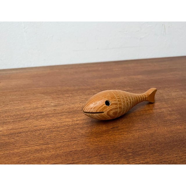 Bauhaus Urfisch Fish Rattle by Hugo Kükelhaus for Hohenfried Werkstätten, 1940s For Sale - Image 6 of 15