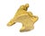 Vintage Mid Century Modern Ceramic Dog Poodle Mint MCM Kitsch 1950s Yellow Gold For Sale - Image 9 of 9