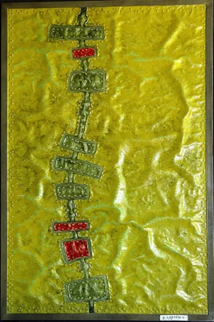 Miguel Núñez, Merienda de impresiones, 2022, Enamel & Zinc