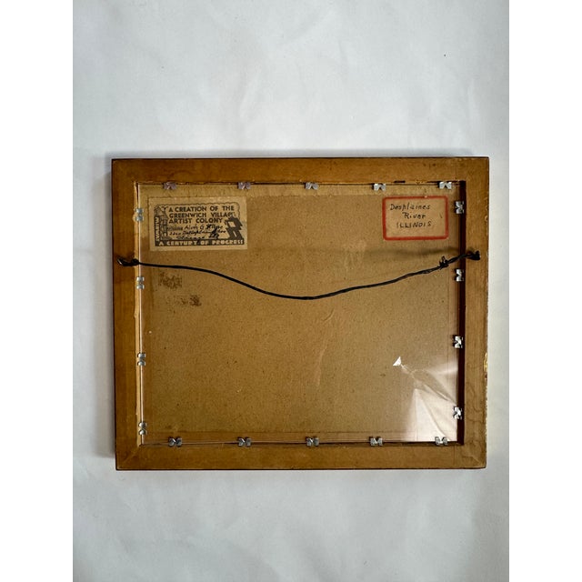 1930s Landscape Painting, Illinois, Framed For Sale - Image 9 of 9