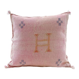 Moroccan Sabra Cactus Silk Pillow Cover For Sale
