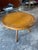 1970s Italian Round Wood Side Table With Curved Four-Leg Base For Sale - Image 5 of 9