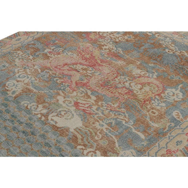 Rug & Kilim Rug & Kilim’s Dragon Motif Rug, 5x8 For Sale - Image 4 of 7